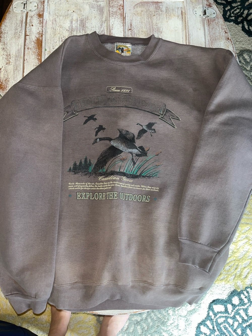 Vintage Field and Stream Explore The Outdoors Crewneck Sweatshirt